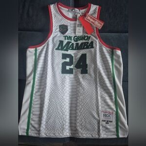 Kobe Bryant "The Grinch" Mamba Youth Jersey (White)